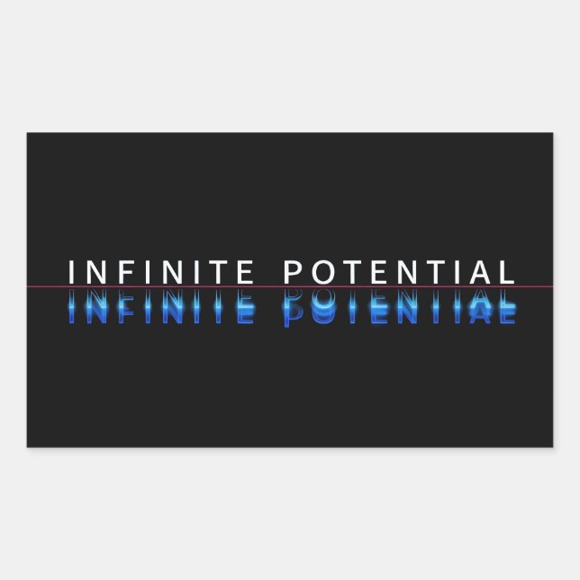 Rectangular Pegatina de error de potencial infinito (Anverso)
