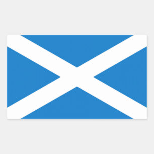 Rectangular pegatina de Escocia por el highsaltire