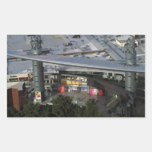 Rectangular Pegatina de Fashion Show Mall Las Vegas