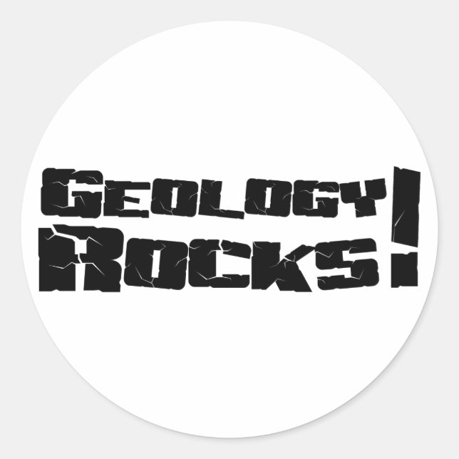 Rectangular Pegatina de Geology Rocks (Anverso)