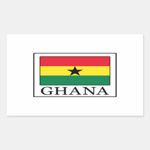 Rectangular Pegatina de Ghana