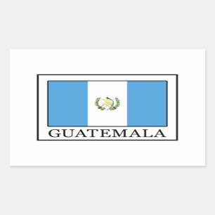 Rectangular Pegatina de Guatemala