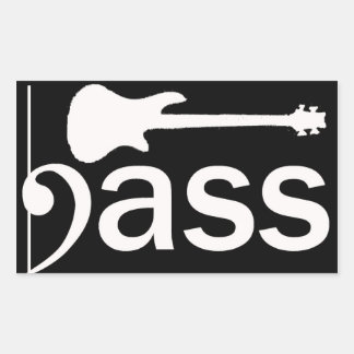 Rectangular Pegatina de guitarra barata con estilo