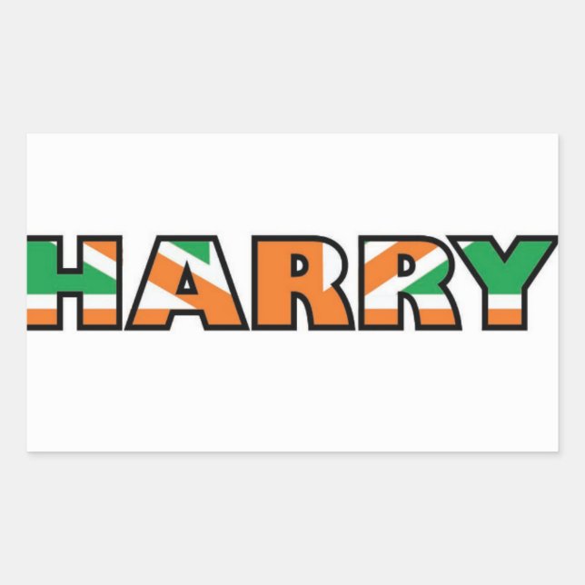 Rectangular Pegatina de Harry Styles (Anverso)
