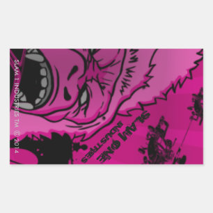 Rectangular Pegatina DE INDUSTRIAS DE SLAM ONE