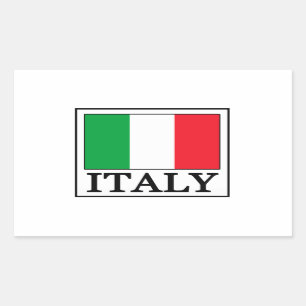 Rectangular Pegatina de Italia