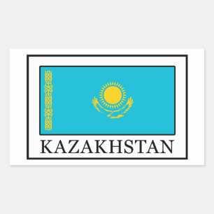Rectangular Pegatina de Kazajistán