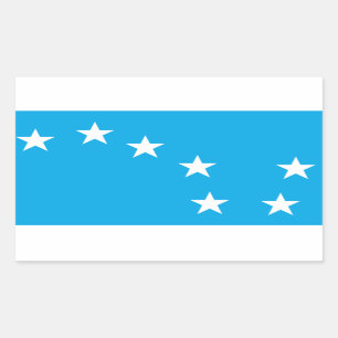 Rectangular Pegatina de la bandera de los trabajadores