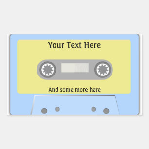 Rectangular Pegatina de la cinta de casete