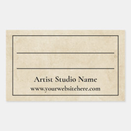 Rectangular Pegatina de la parte posterior de la ilustración