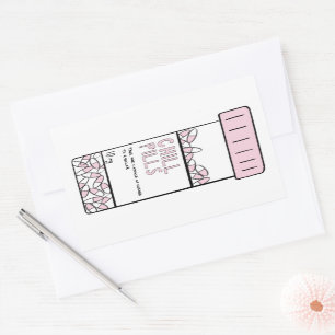 Rectangular pegatina de la píldora de refrigeración