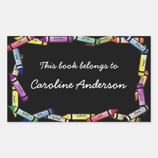 Rectangular Pegatina de la placa de reserva del borde del cray (Anverso)