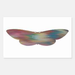 Rectangular Pegatina de la polilla de estilo acrílico