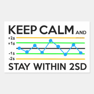 Rectangular Pegatina de Laboratorio de Control de Calidad