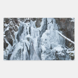 Rectangular Pegatina de las caídas de pasajeros