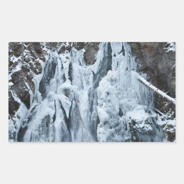 Rectangular Pegatina de las caídas de pasajeros (Anverso)