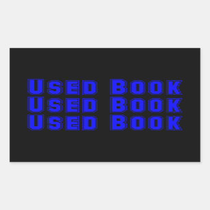 Rectangular Pegatina de libros usado