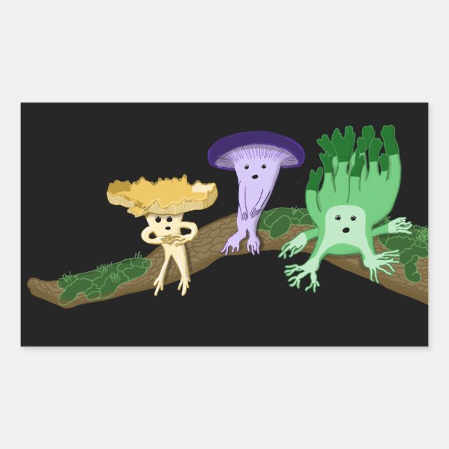 Rectangular Pegatina de los Amigos de los Bosques (Anverso)