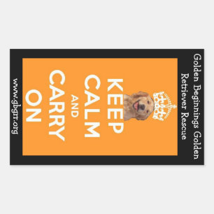 Rectangular PEGATINA de mantenimiento de la calma GBGRR