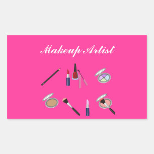 Rectangular Pegatina de maquillaje artístico