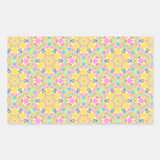 Rectangular Pegatina de Meditación de Dios (Anverso)