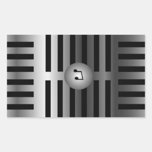 Rectangular Pegatina de micrófono