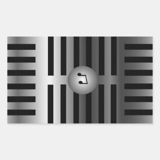 Rectangular Pegatina de micrófono