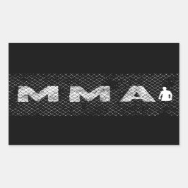 Rectangular Pegatina de MMA