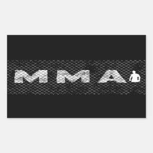 Rectangular Pegatina de MMA