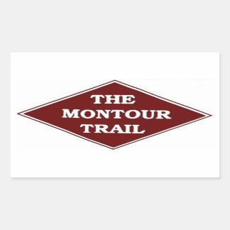 Rectangular Pegatina de Montour Trail
