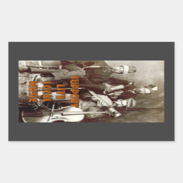 Rectangular Pegatina de música en directo