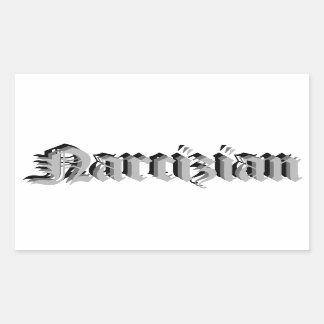 Rectangular Pegatina de nombre de Narcizian