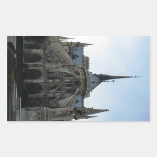 Rectangular Pegatina de Notre Dame de París