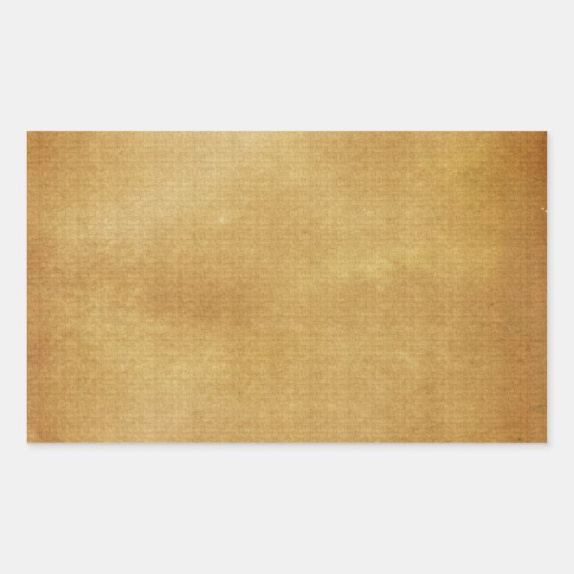 Rectangular Pegatina de pergamino de Faux (Anverso)