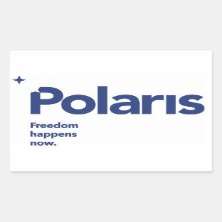 Rectangular Pegatina de Polaris