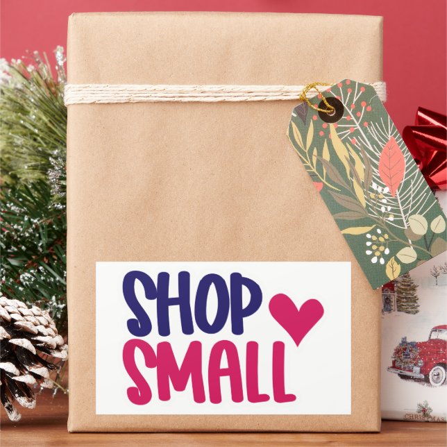 Rectangular Pegatina de presupuesto para pequeñas empresas (Vacaciones)