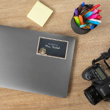 Pegatina de profesores personalizados Wise Owl Cha