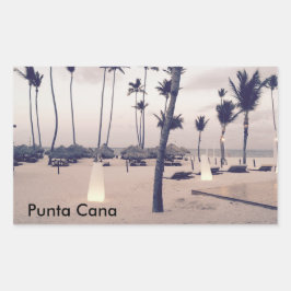 Rectangular Pegatina de Punta Cana