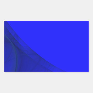 Rectangular Pegatina de rectángulo de fondo de color azul rea