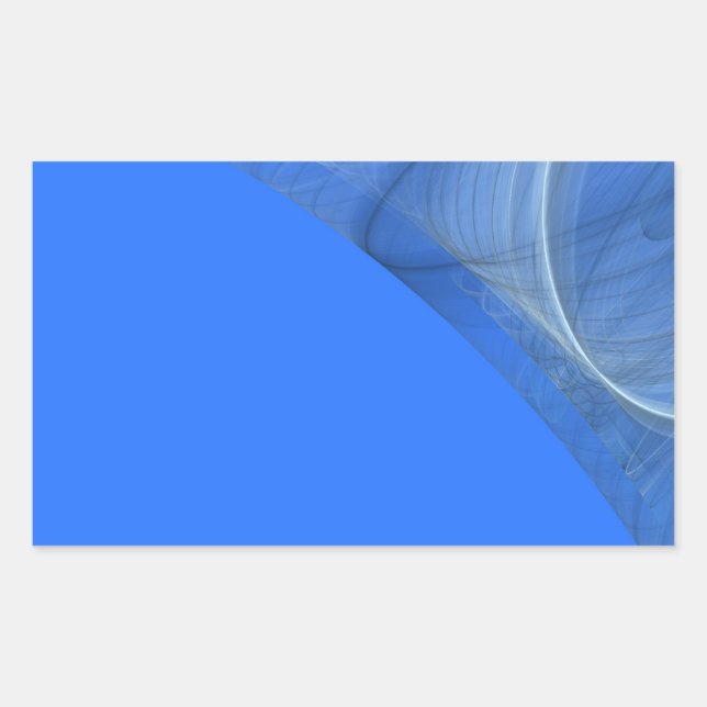 Rectangular Pegatina de rectángulo de fondo verde azulado frac (Anverso)