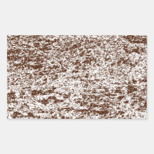 Rectangular Pegatina de Rectángulo de Mármol Marrón y Blanco