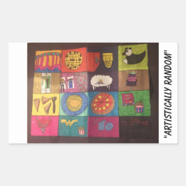 Rectangular Pegatina de rectángulo galardonado del panel de co