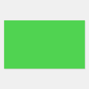 Rectangular Pegatina de Rectángulo Verde Lime