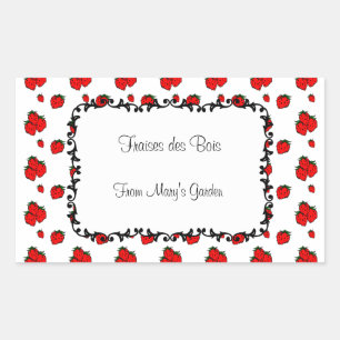 Rectangular Pegatina de recubrimiento del patrón de fresa del 