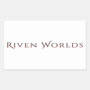 Rectangular Pegatina de Riven Worlds