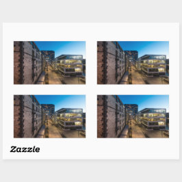 Rectangular Pegatina de Ronda Clásica de Colonia Alemania