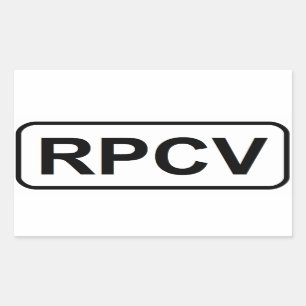 Rectangular Pegatina de RPCV