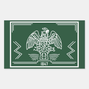 Rectangular Pegatina de San Patricio