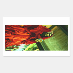 Rectangular Pegatina de Santa Muerte