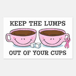 Rectangular Pegatina de surcos fuera de las tazas